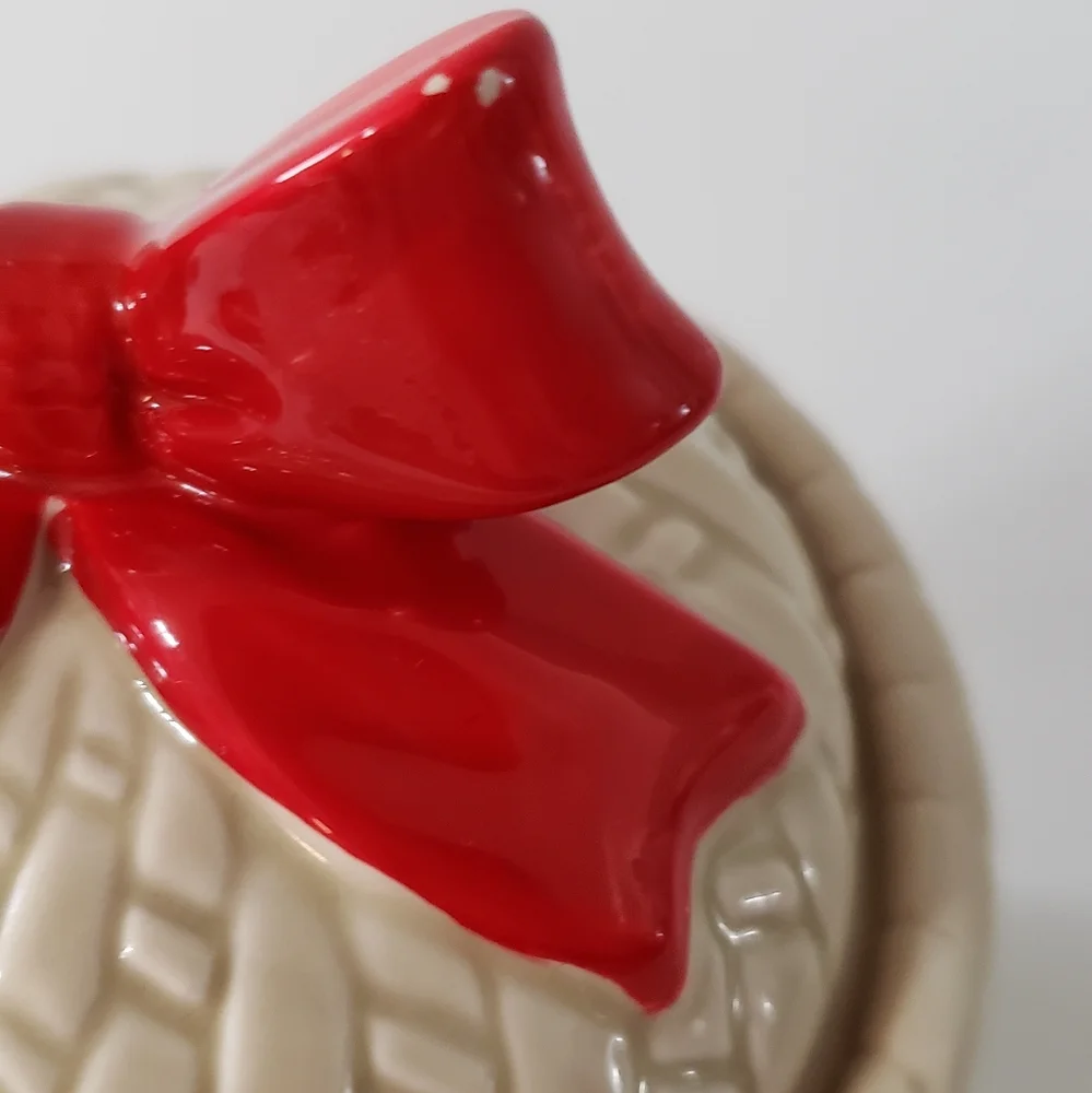 Otagiri Holly Berry Jam Jelly Jar Vintage